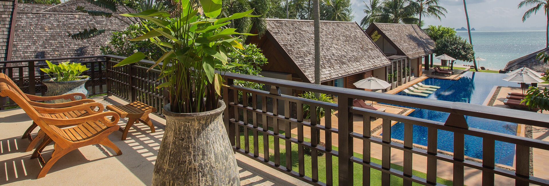 Baan Puri - Exquisite view from upper level terrace