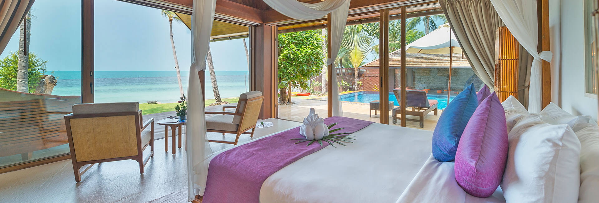 Baan Puri - Lotus beachfront suite outlook